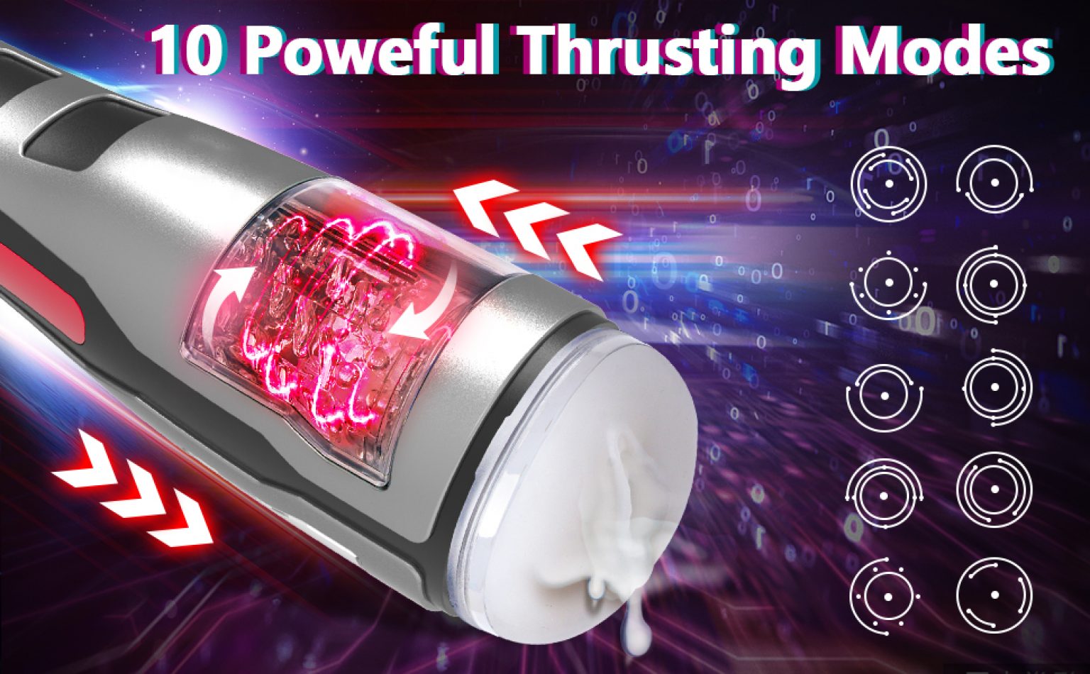 10 Powerful Thrusting Automatic Masturbator