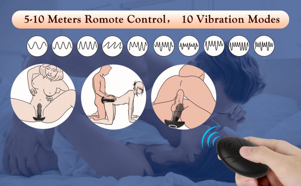10 Vibration Butt Plug With Wireless Remote Controller