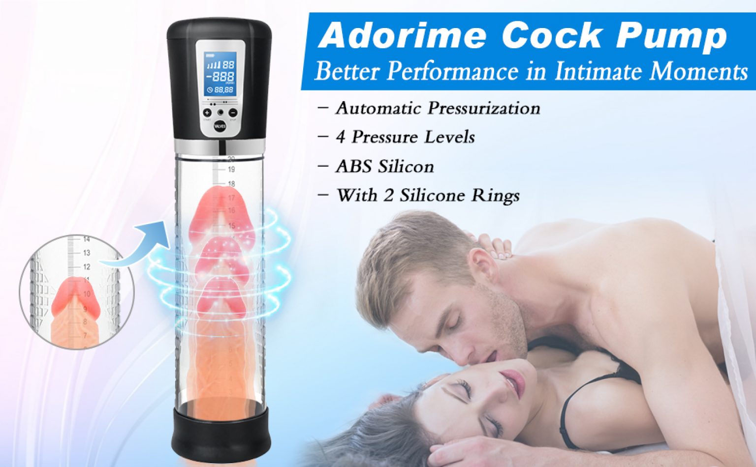 4 Suction Rechargeable Penis Pump