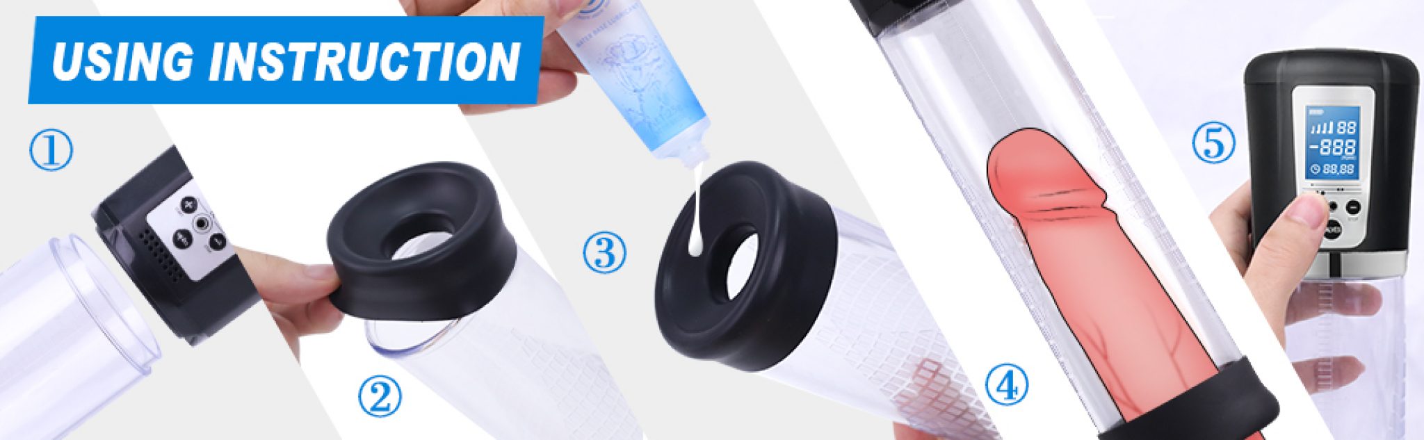 4 Suction Rechargeable Penis Pump