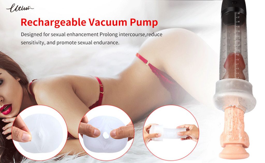 UTIMI 2 in 1 Automatic Penis Pump With Masturbation Sleeve