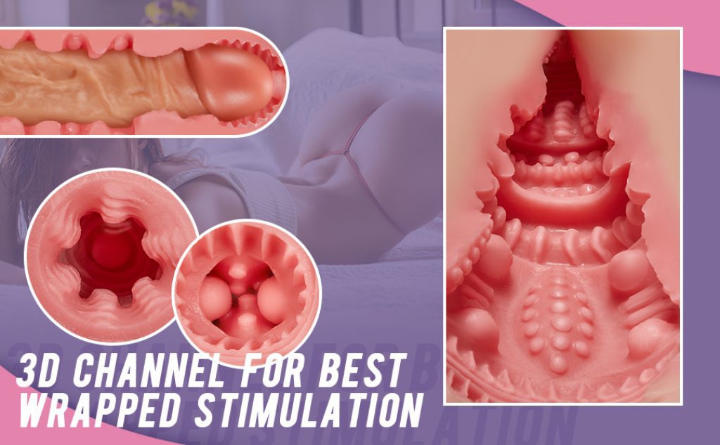 7.1 Inch 3D Lifelike Vagina Pussy Toy