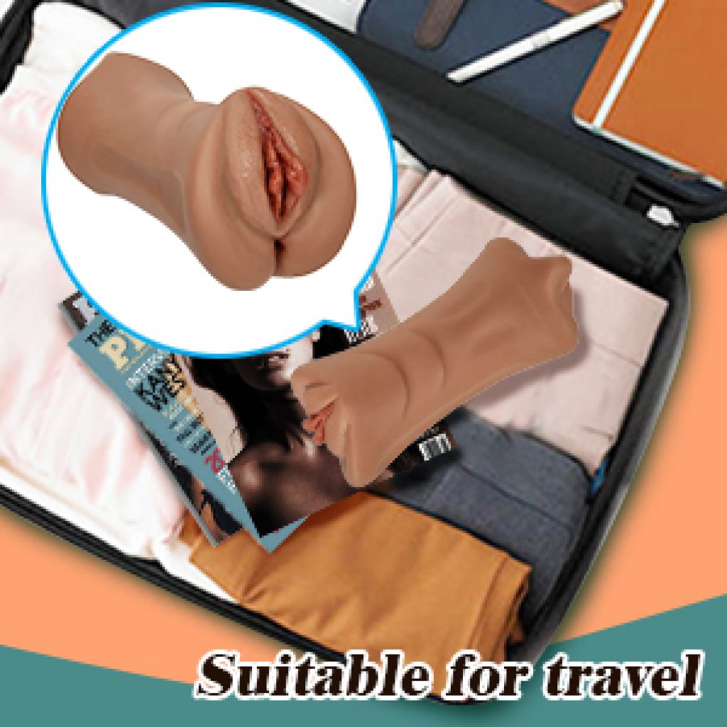3 in 1 Realistic Brown Pocket Pussy Male Masturbator