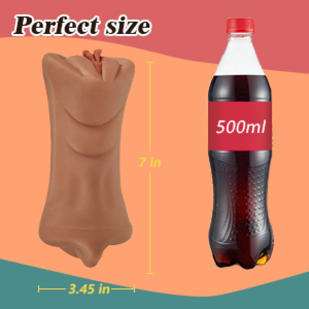 3 in 1 Realistic Brown Pocket Pussy Male Masturbator