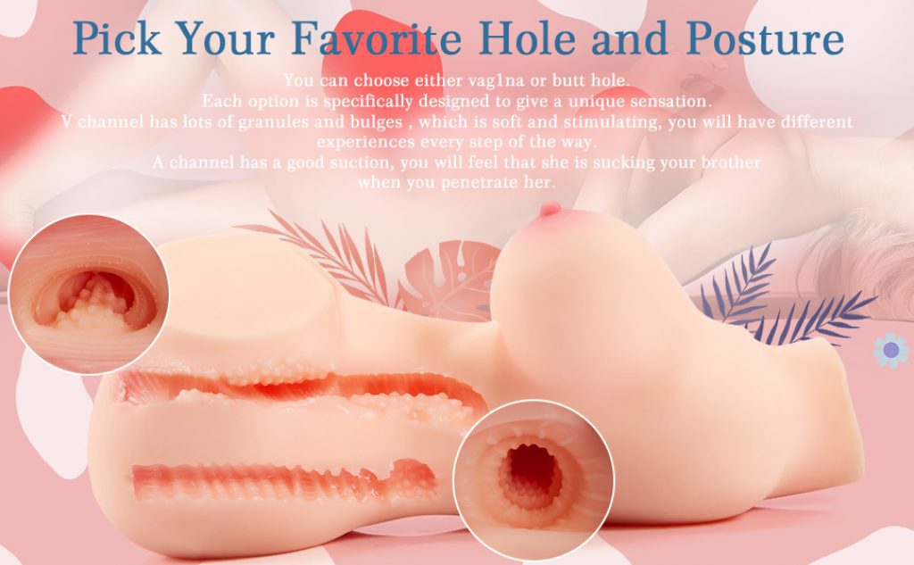 3 in 1 Torso Half Sex Doll