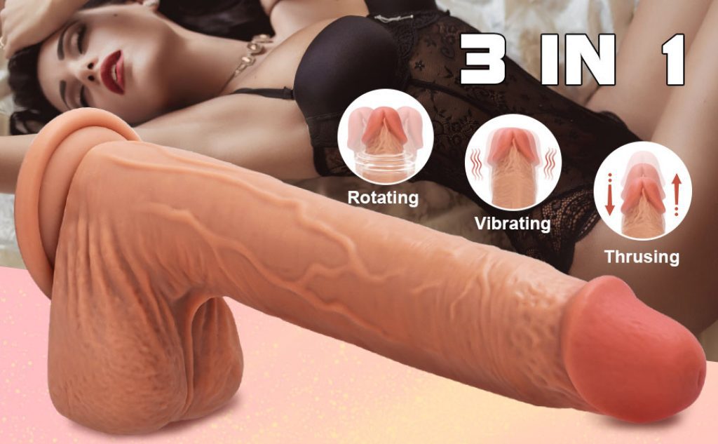 7 Vibrations Thrusting Super Realistic Dildo