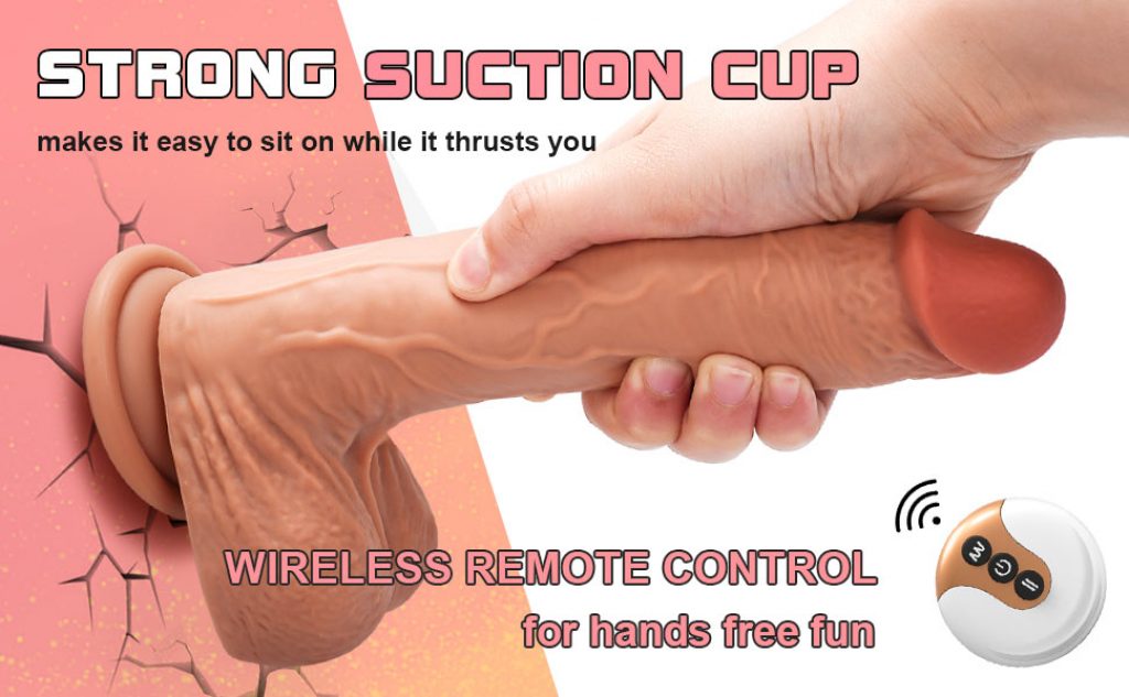 7 Vibrations Thrusting Super Realistic Dildo