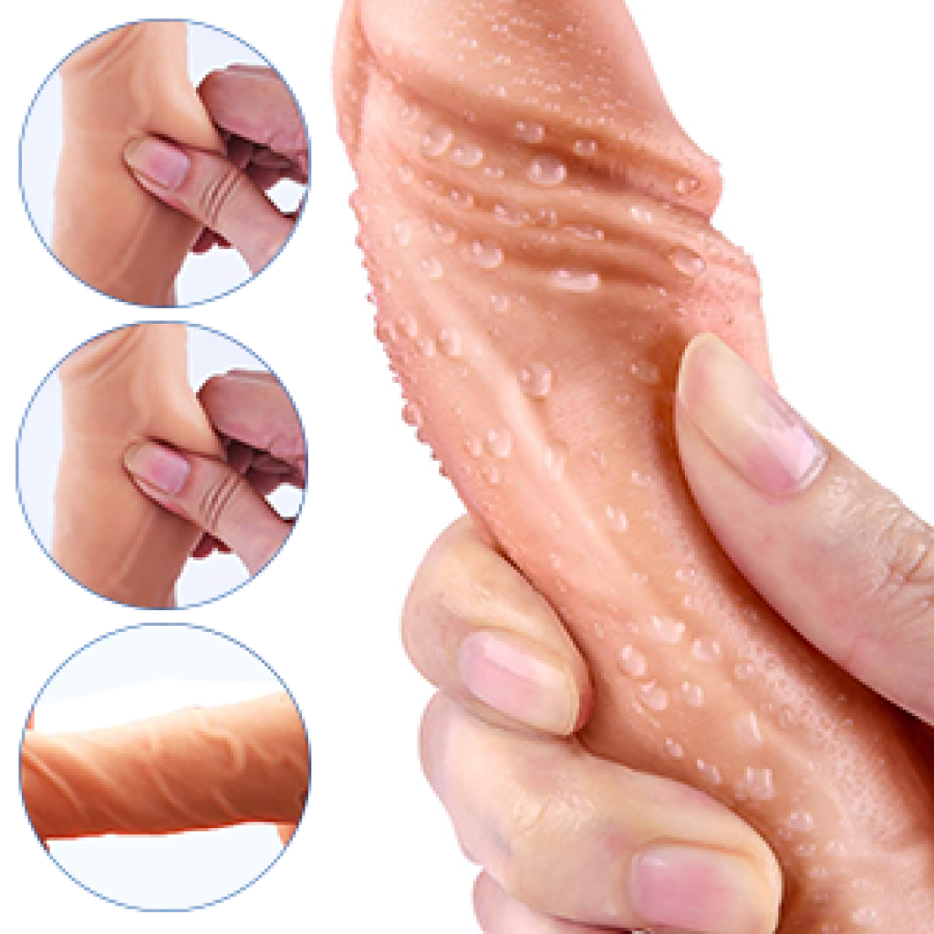 8 Inch Strong Suction Heating Dildo