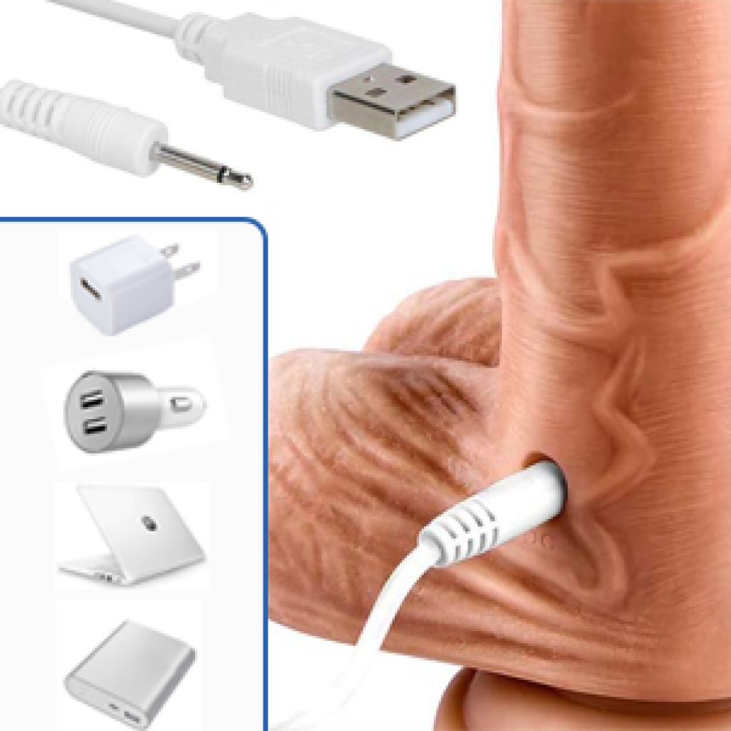 8 Inch Strong Suction Heating Dildo