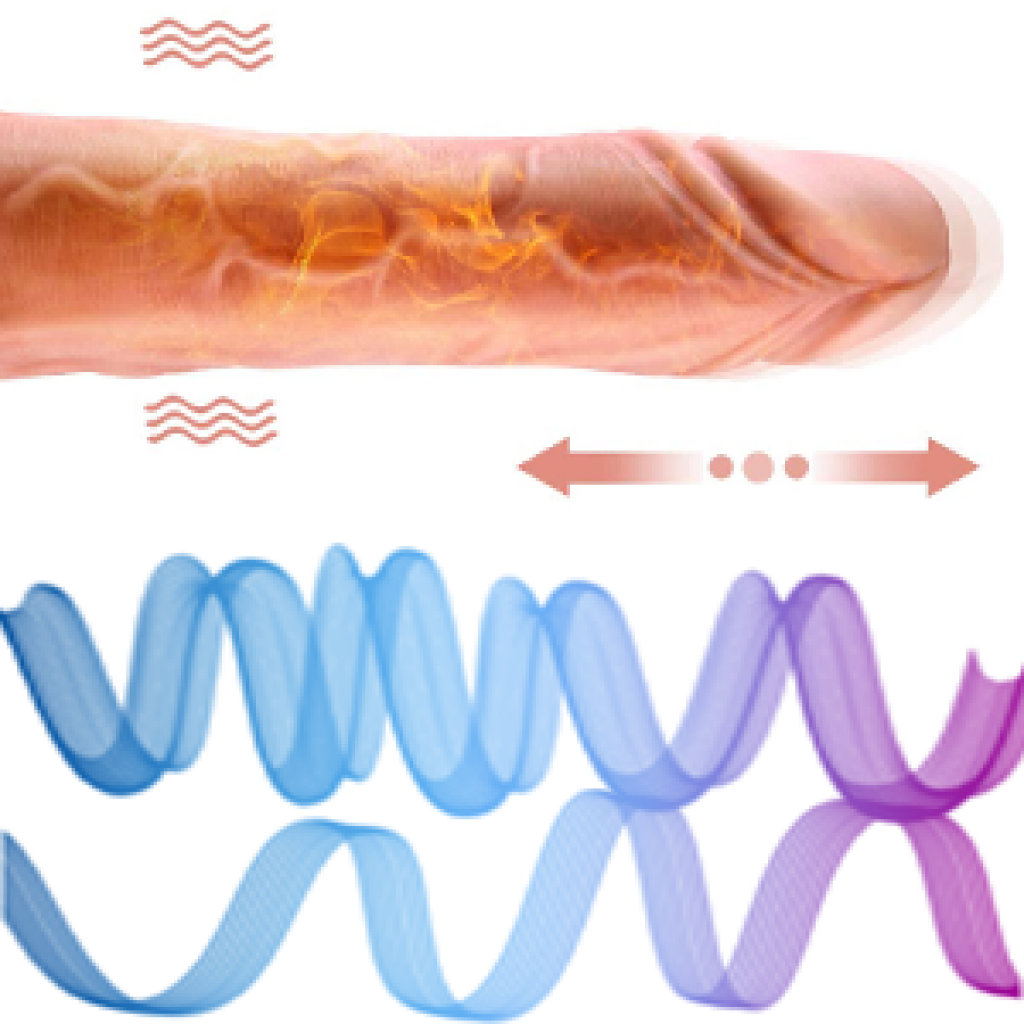 8 Inch Strong Suction Heating Dildo