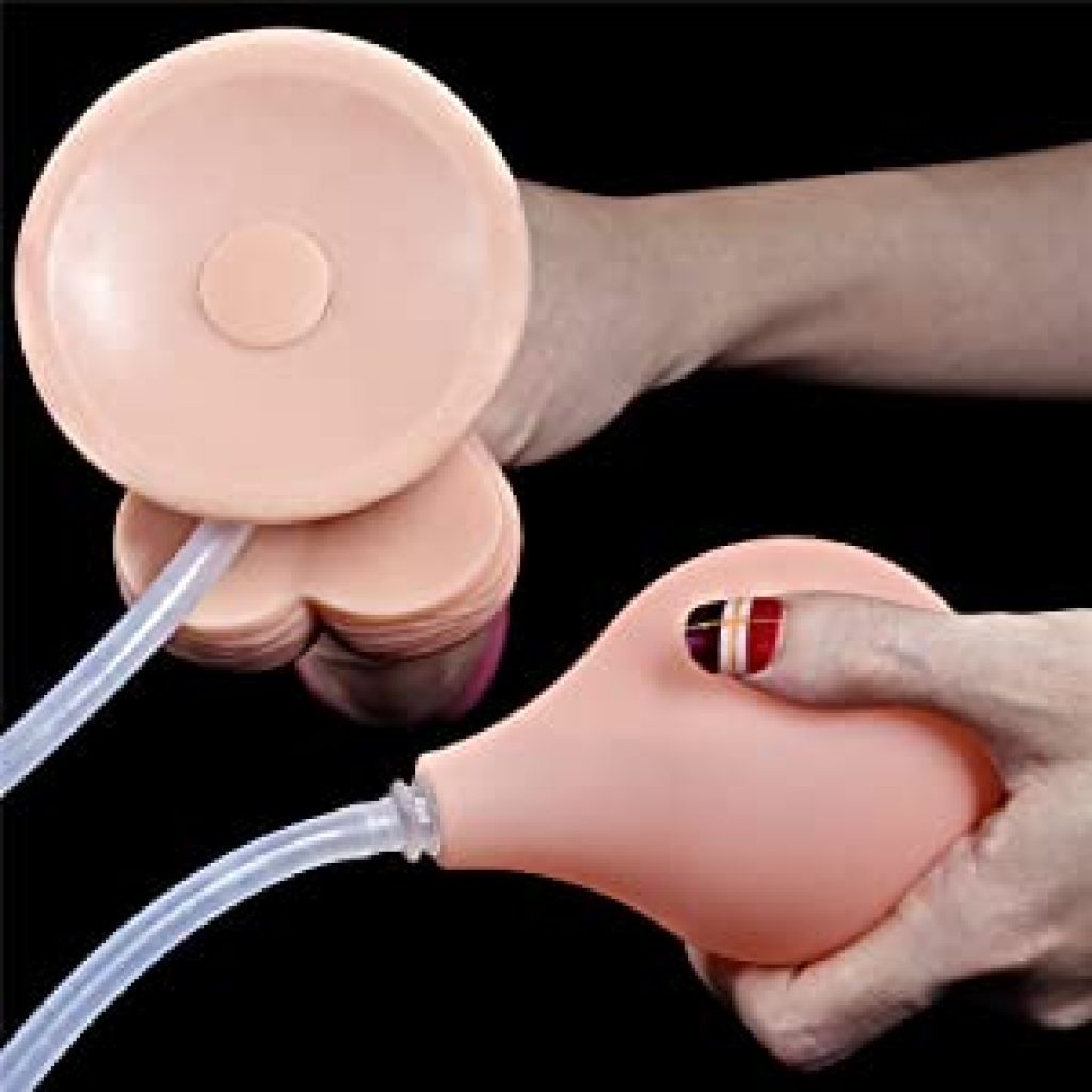 9 inch Big Realistic Ejaculating Dildo with Suction Cup