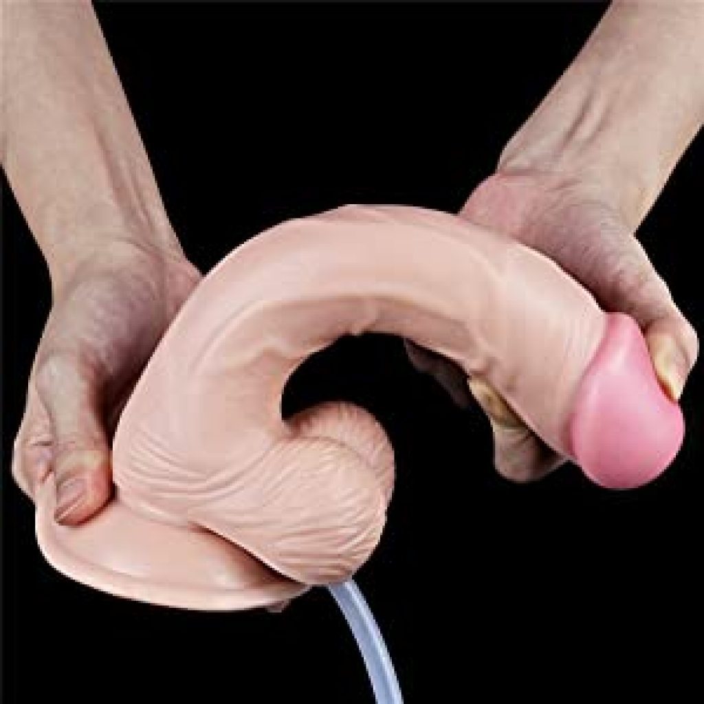 9 inch Big Realistic Ejaculating Dildo with Suction Cup