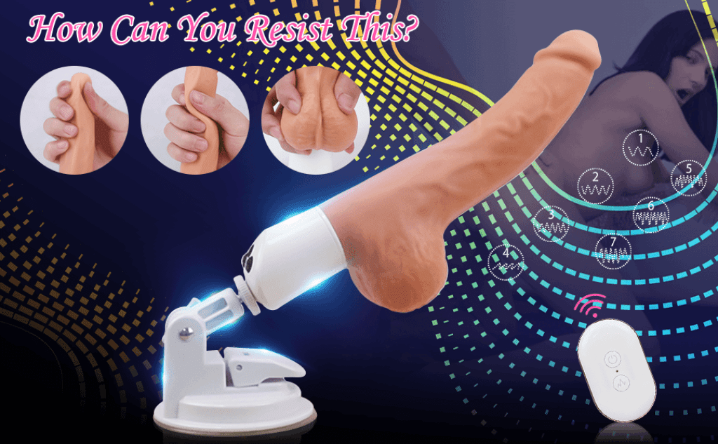 Super 7 Vibrating Telescopic Dildo Machine