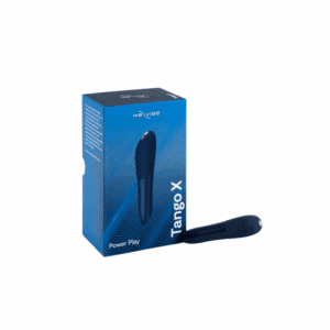 The main image of the sapphire blue We-Vibe Tango X Bullet Vibrator, a powerful, compact vibrator with a tapered tip for pinpoint stimulation. Product from TheSexToysIndia.