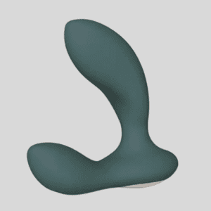 LELO Hugo 2 app controlled prostate massager green silicone dual motor design close up