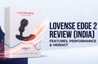 Lovense Edge 2 prostate massager review India featuring product box and key features performance and verdict overview