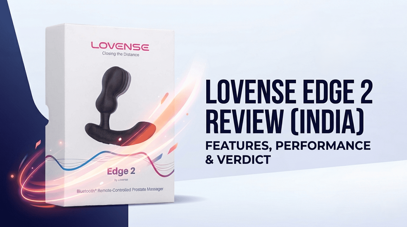 Lovense Edge 2 prostate massager review India featuring product box and key features performance and verdict overview
