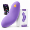 Svakom Echo 2 heated app-controlled finger vibrator in purple with smartphone app interface and retail packaging, featuring premium silicone body-safe design and warming stimulation – TSTI India